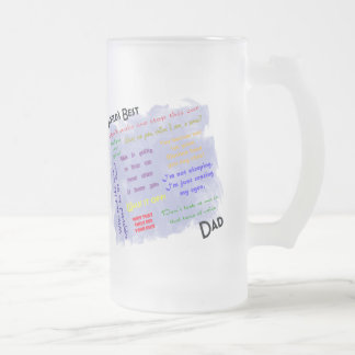Cerveja Vidro Jateado Caneca de Dadism dos mundos a melhor