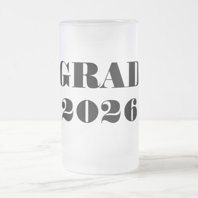 Cerveja Vidro Jateado Caneca de Graduação Geada (Centro)