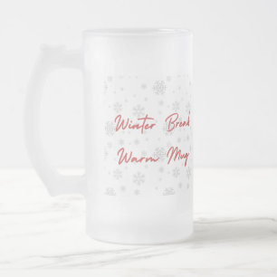 Cerveja Vidro Jateado Caneca de Inverno Calmo – Design Minimalista Aconc