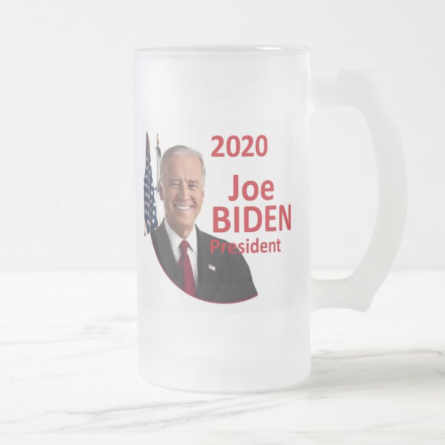 Cerveja Vidro Jateado Caneca de Joe Biden 2020 (Direita)