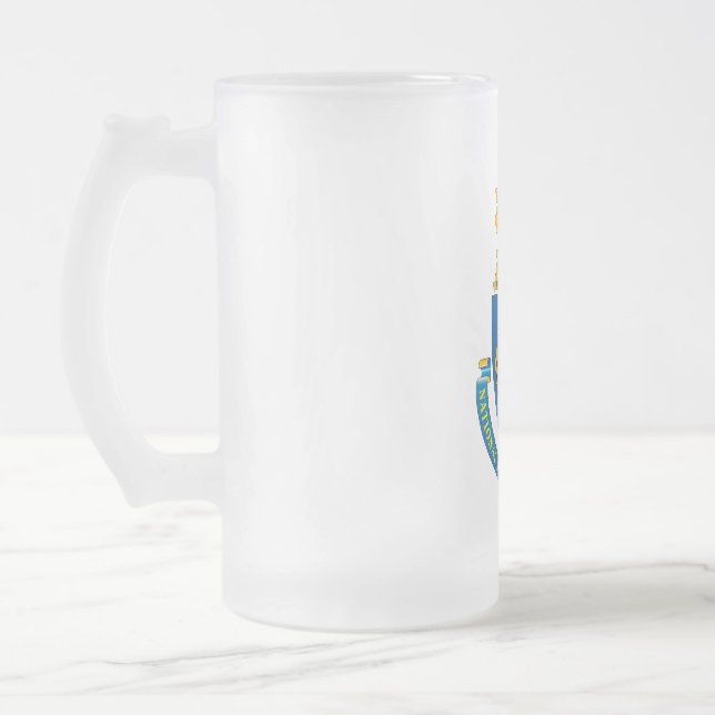 Cerveja Vidro Jateado Caneca de NDU (Esquerda)