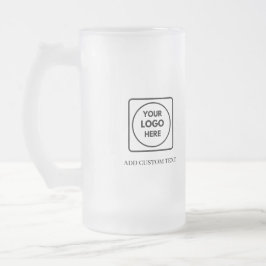 Cerveja Vidro Jateado Caneca de Promoção Empresarial com Texto de Logo S