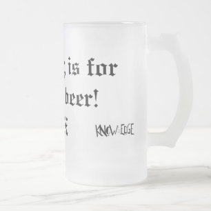 Cerveja Vidro Jateado Caneca de refrigerante root beer!