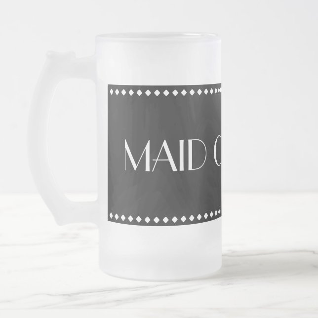 Cerveja Vidro Jateado Caneca do fosco da madrinha de casamento (Esquerda)