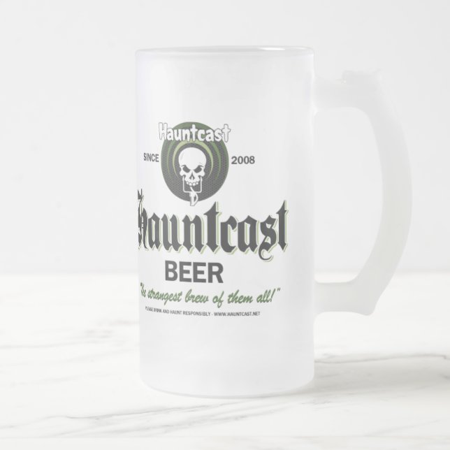 Cerveja Vidro Jateado Caneca do fosco de Hauntcast (Direita)