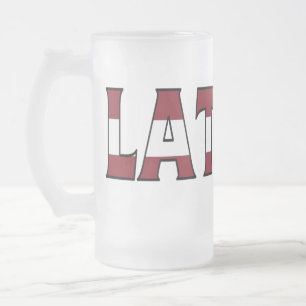 Cerveja Vidro Jateado Caneca do fosco de Latvia