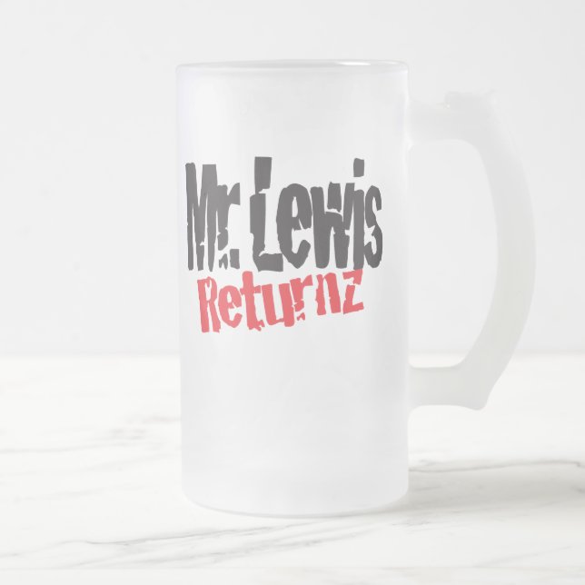 Cerveja Vidro Jateado Caneca do fosco de Mr.Lewis Returnz (Direita)