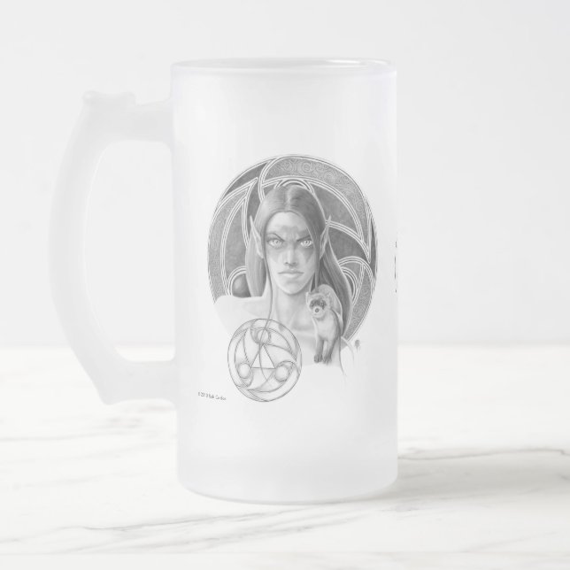 Cerveja Vidro Jateado Caneca do fosco de Musteleila (Esquerda)