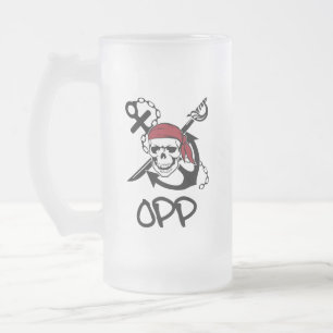 Cerveja Vidro Jateado Caneca do fosco de OPP