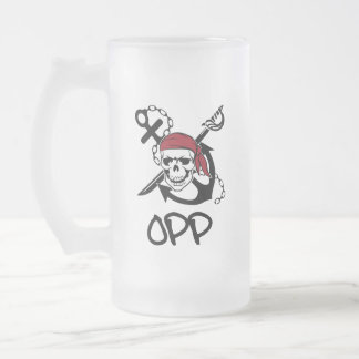 Cerveja Vidro Jateado Caneca do fosco de OPP |