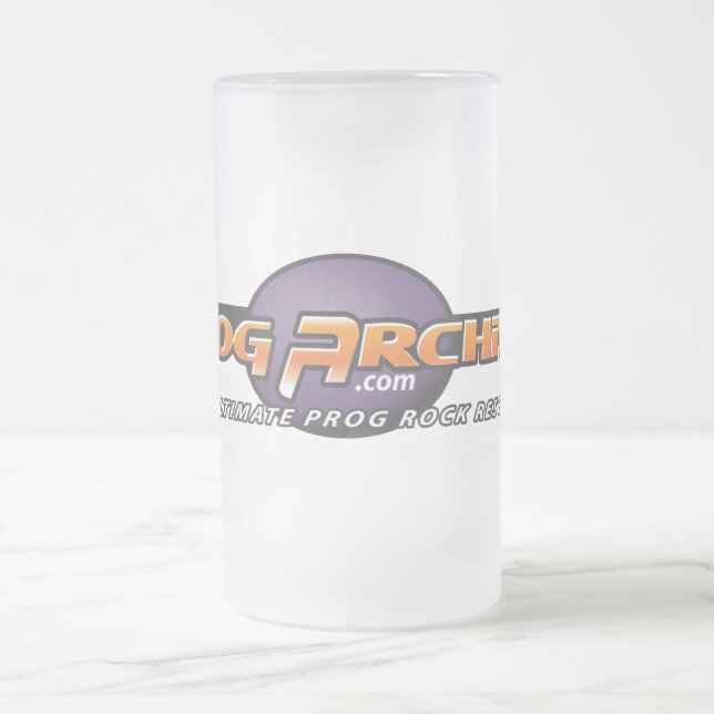 Cerveja Vidro Jateado caneca do fosco do oficial de Progarchives.com (Centro)