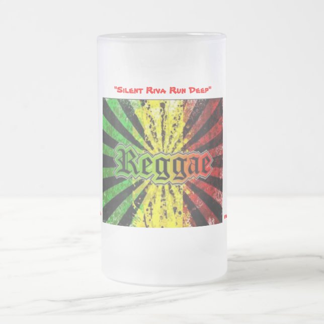 Cerveja Vidro Jateado Caneca dos provérbio da reggae de Thejamkingshow (Centro)