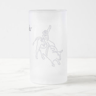 Cerveja Vidro Jateado Cavaleiro de Bull, caneca do gelo