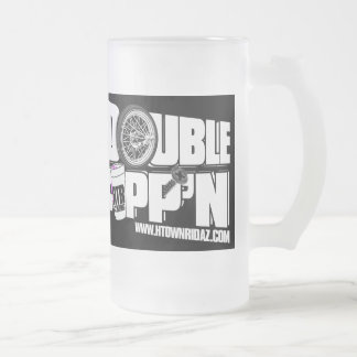 Cerveja Vidro Jateado CIDADE RIDAZ de H - preto dobro de Cupp'n - caneca