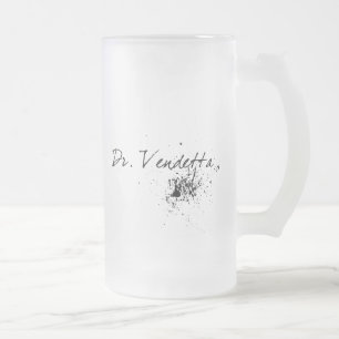 Cerveja Vidro Jateado Crânio do GH da caneca coroada pá - vingança de