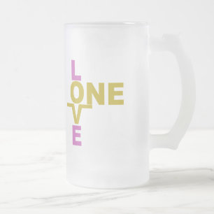 Cerveja Vidro Jateado Igualdade de casamento / Uma caneca de amor - esco