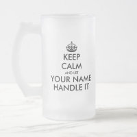 Mantenha a calma e deixe-a lidar com a caneca de c