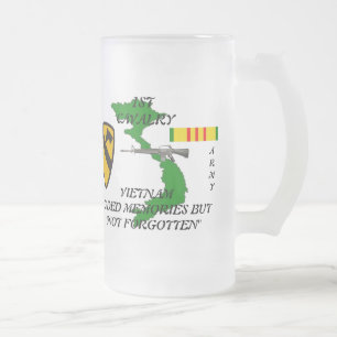 Cerveja Vidro Jateado ø Caneca do fosco de Vietnam da cavalaria