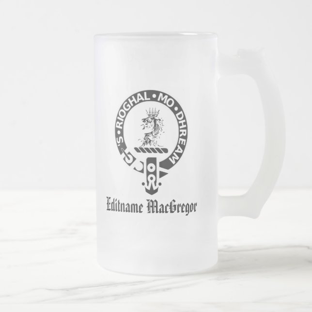 Cerveja Vidro Jateado Real é minhas caneca de cerveja/caneca de Gregor (Direita)