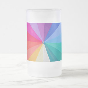 Cerveja Vidro Jateado redemoinho de cores caneca clássica de 16 oz esbra