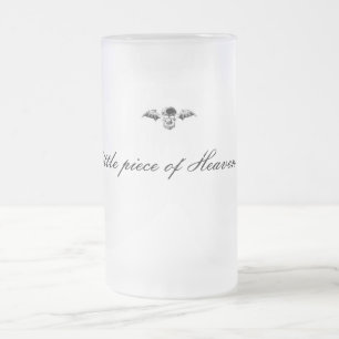 Cerveja Vidro Jateado Uma parte pequena de caneca do céu