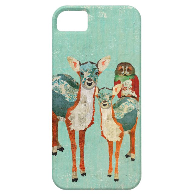 Cervos ambarinos & Azure com capas de iphone (Traseira)
