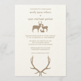 Cervos + Antlers que Wedding o convite