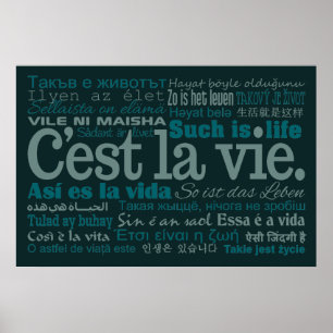 C'est La Vie poster personalizado