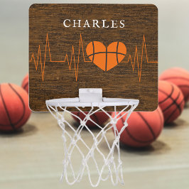 Cesta De Basquete De Brinquedo Monograma de pulsação de basquete