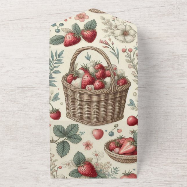 Cesta de Frutas Gingham Diversão (Externo)