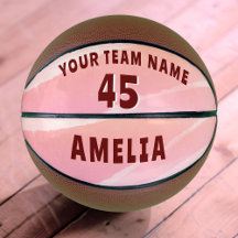 Cesta de Número de Nome de Equipe de Aquarela Abst