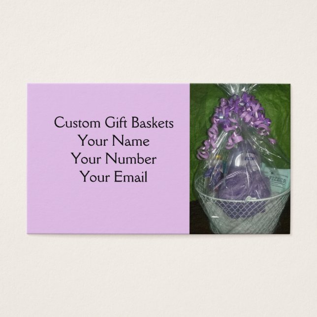 Cesta de presentes personalizada (Frente)