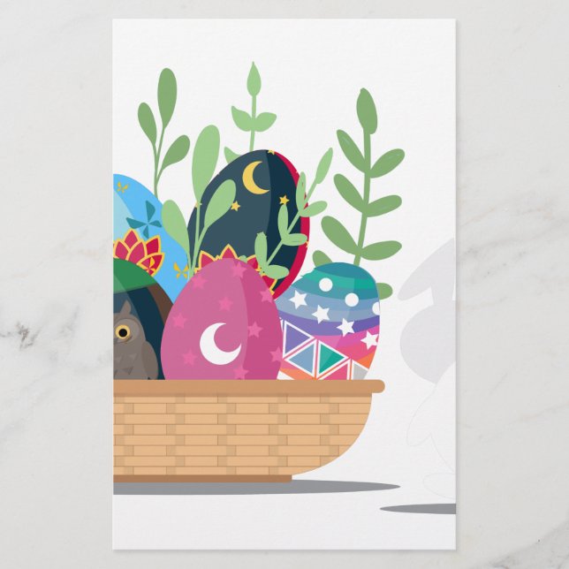 cesto do coelho da Páscoa (Frente)