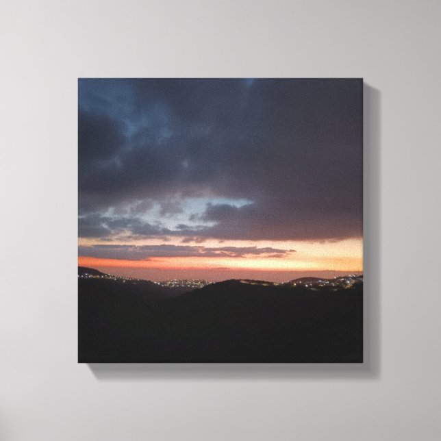 céu à noite Impressão de tela estendida (Frente)