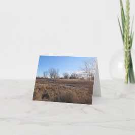 Céu azul pacífico - Cartão de saudação do Vazio