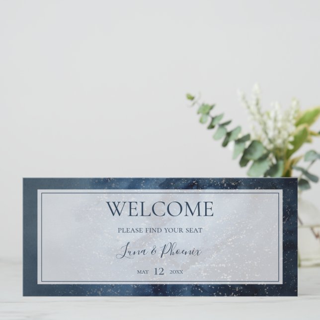 Céu Celestial com Cabeçalho do Gráfico de Sentados (Em pé/Frente)