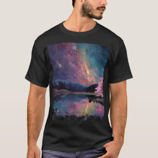 "Céu Céu Cósmico Paisagem T-Shirt