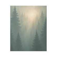 Céu da Floresta Nebulosa, Paisagem Verde Melancóli