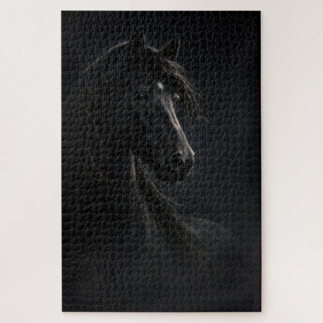 Céu da Meia-Noite | Arte de Cavalo | Quebra-Cabeça (Vertical)