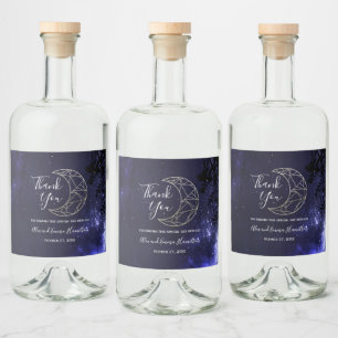 Céu Estrelado Celeste e Tema Dourado de Casamento