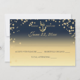 Céu Estrelado Náutico Resposta de Casamento Piscar