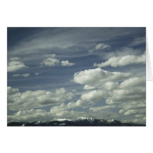 Céu grande, cartão do montículo, Montana