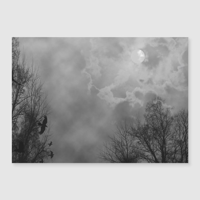 Céu Halloween Assombrado com Ravens (Frente)