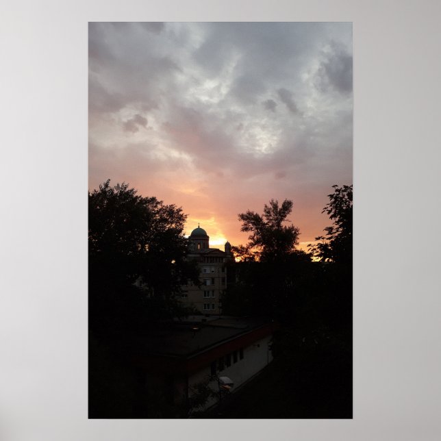 Céu Noturno de Esztergom. Poster (Frente)