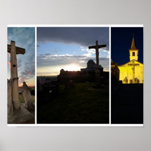 Céu Noturno de Esztergom. Poster