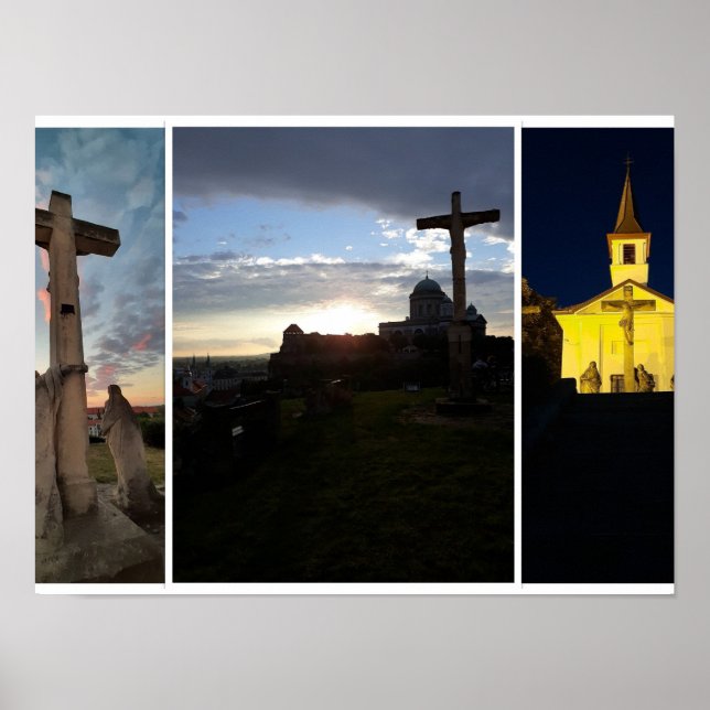 Céu Noturno de Esztergom. Poster (Frente)