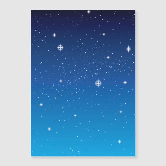 Céu Noturno Estrelado Azul Profundo (Frente)