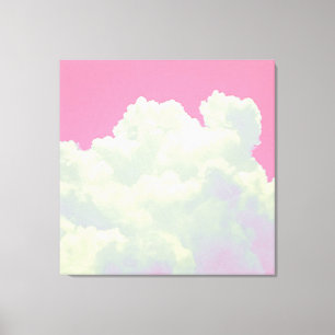 Céu - Nuvens Cor-de-Rosa - Impressão em Tela Estic