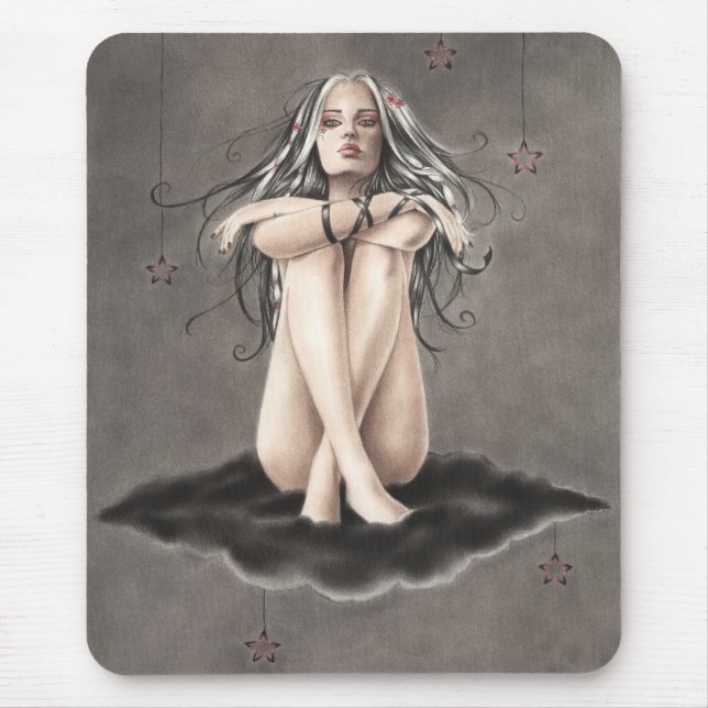 Céu preto Mousepad (Frente)