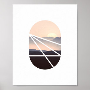 Céu Rosa Abstrato Poster de fotos